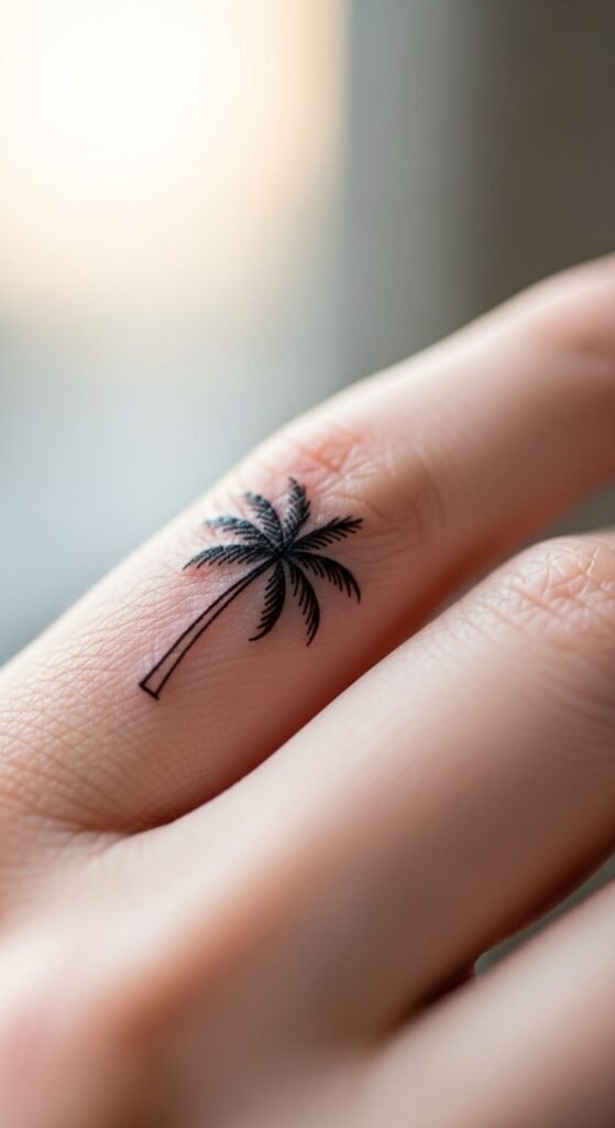 Minimalist Palm Tree