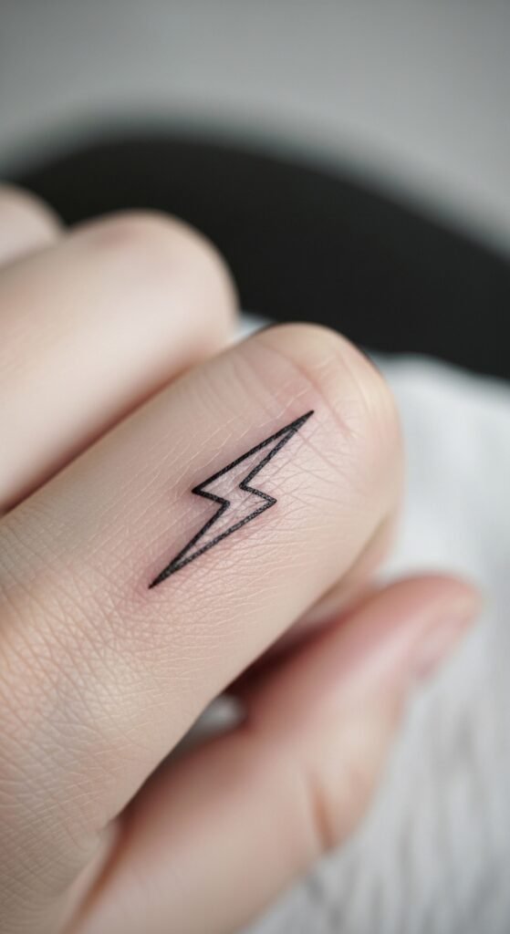 Minimalist Lightning Bolt
