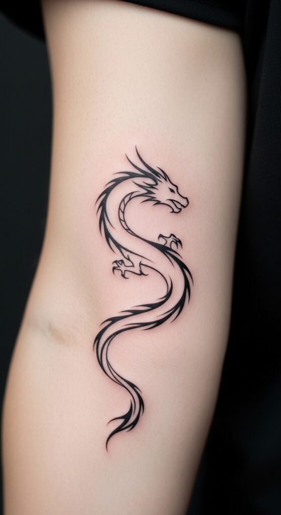 simple dragon tattoo