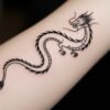 22 Clean Simple Dragon Tattoo Designs That Never Go Out of Style