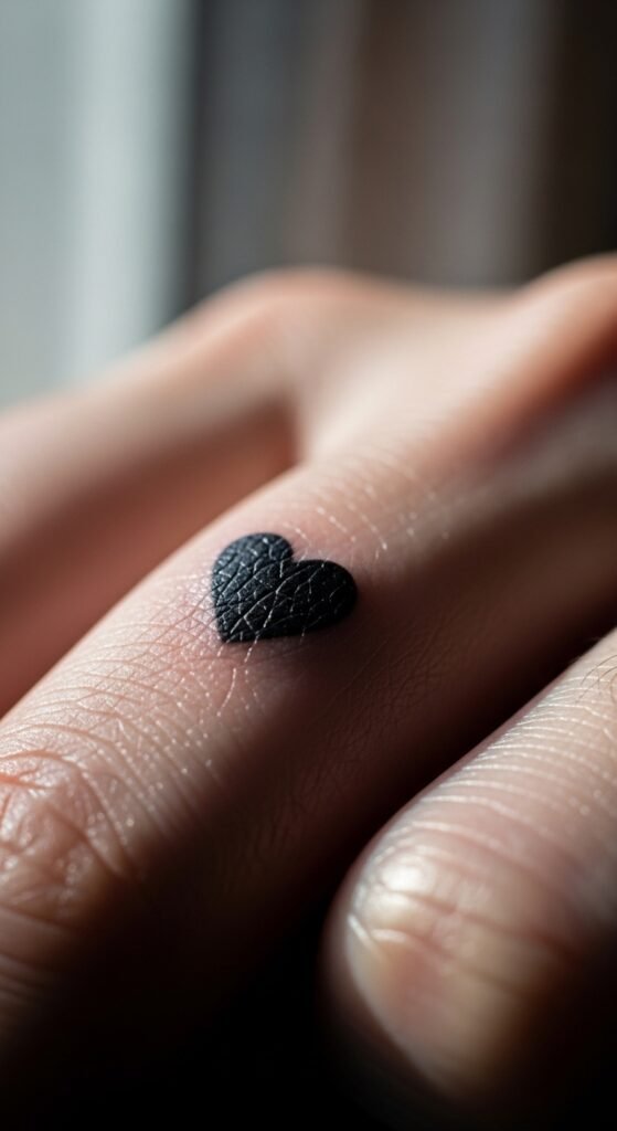 Minimal Heart Tattoos