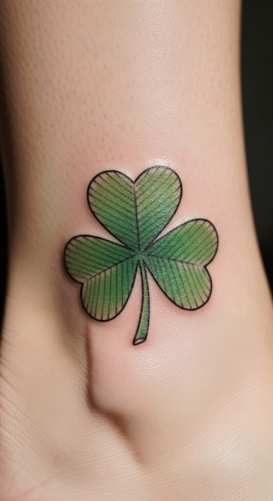 Shamrock With Soft Leaf Texture