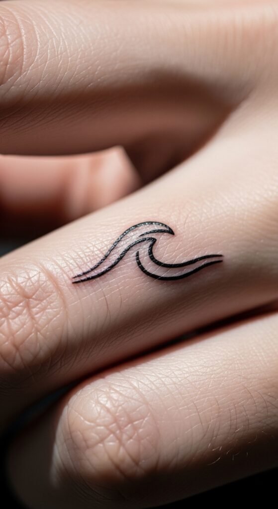  Small Wave Tattoos