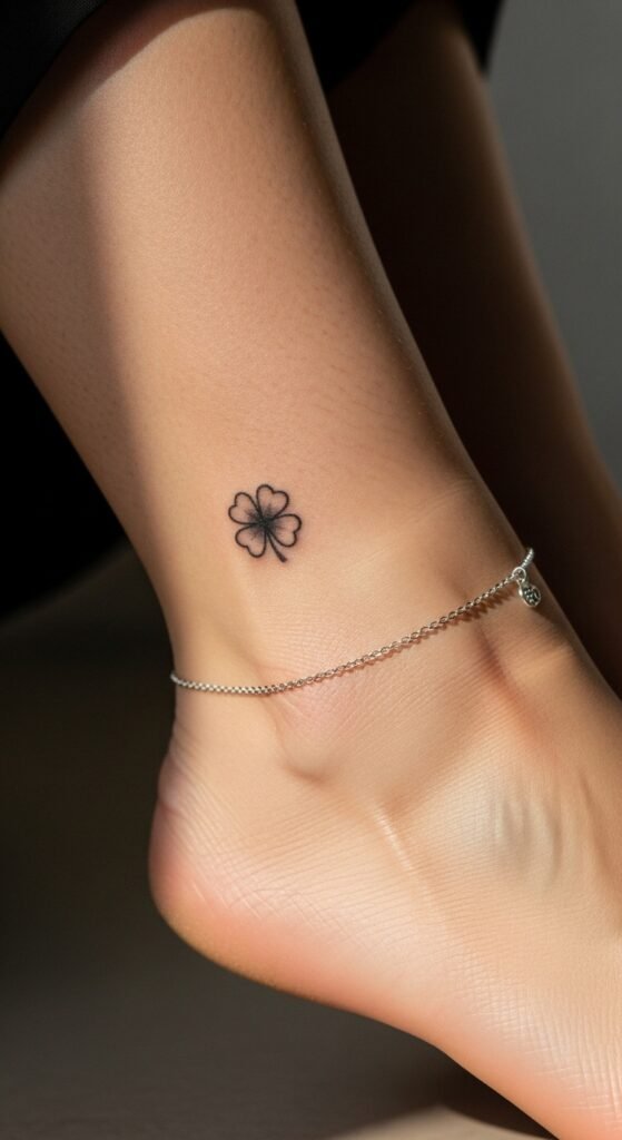 Shamrock Ankle Tattoos