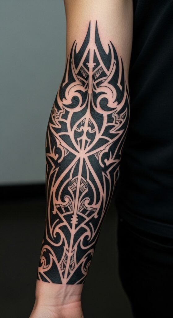 Tribal Forearm Tattoo