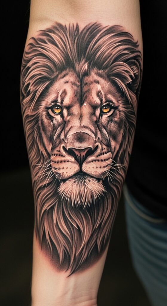 Lion Head Tattoo