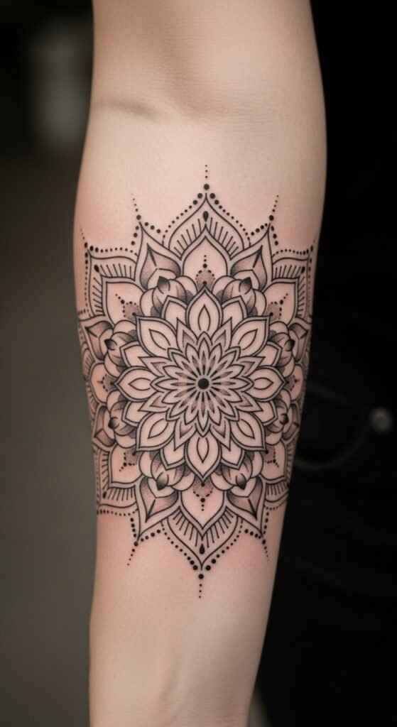 Mandala Forearm Tattoo