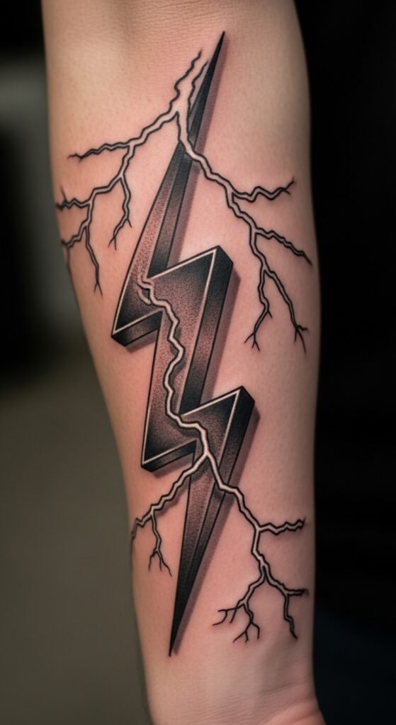 Lightning Bolt Tattoo