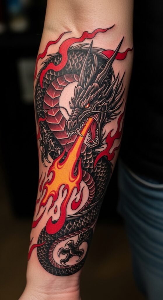 The Fierce Fire-Breathing Dragon