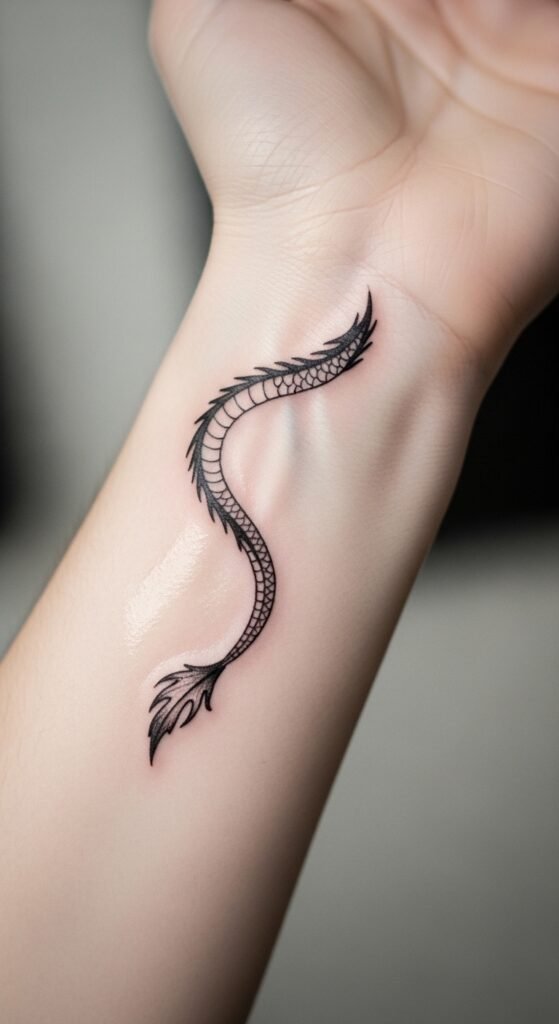Minimalist Dragon Tail
