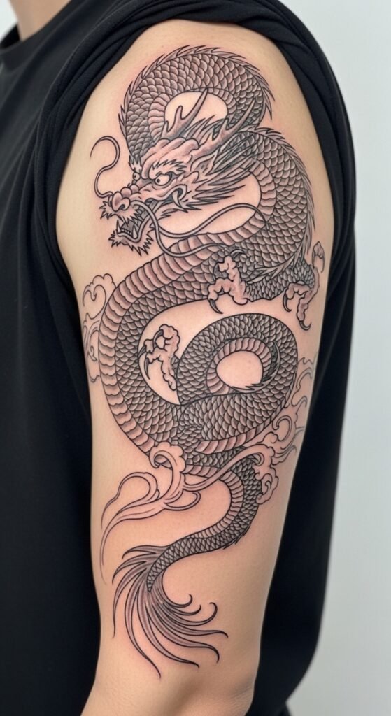 Oriental Dragon Tattoo