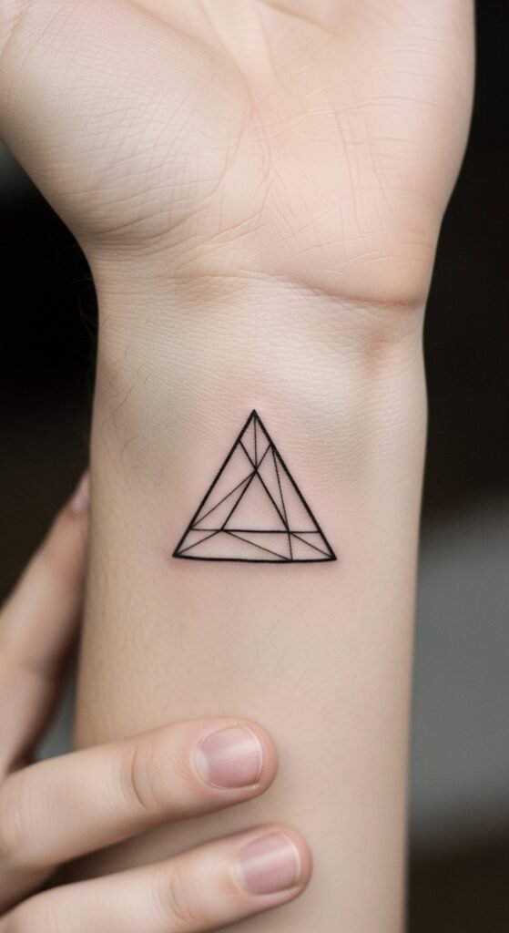 Geometric Triangle on the Wrist