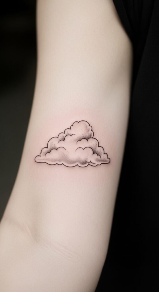 Minimalist Cloud on the Forearm