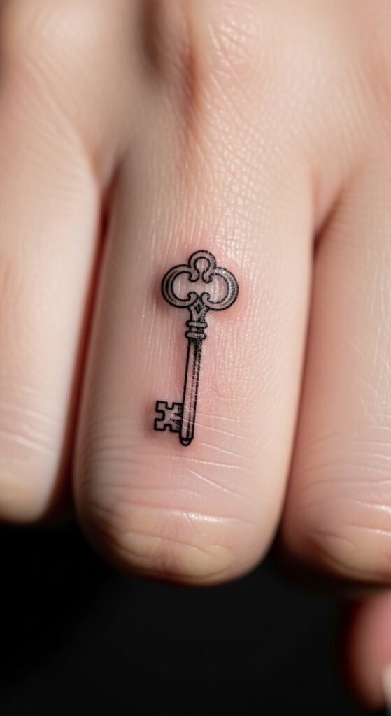 Tiny Key on the Finger