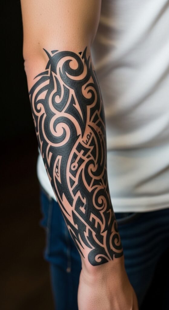 Tribal Forearm Tattoo