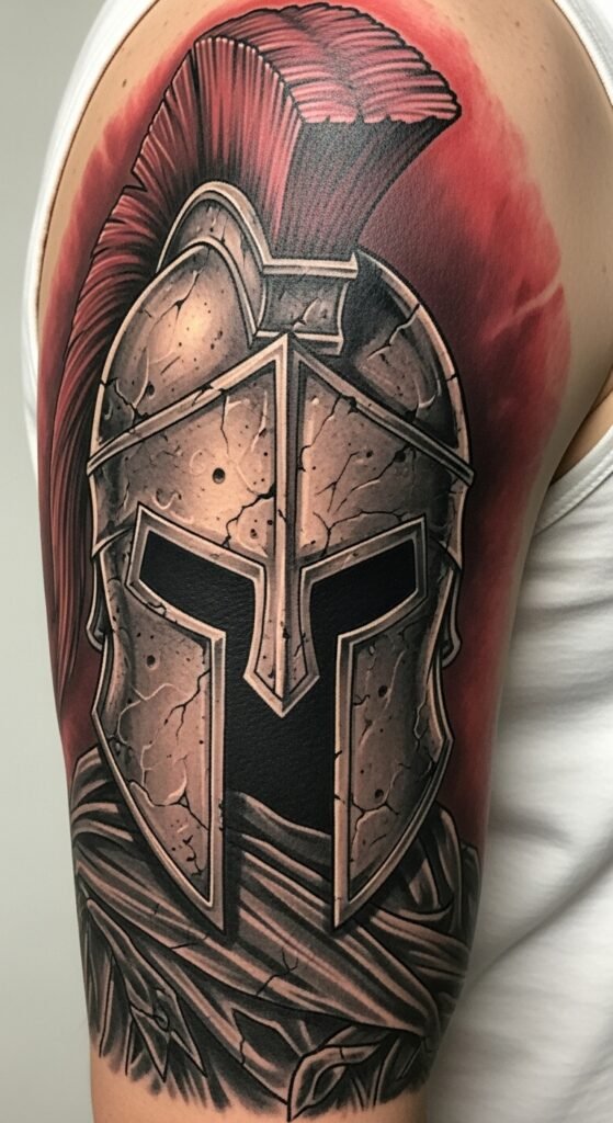 Spartan Helmet Tattoo