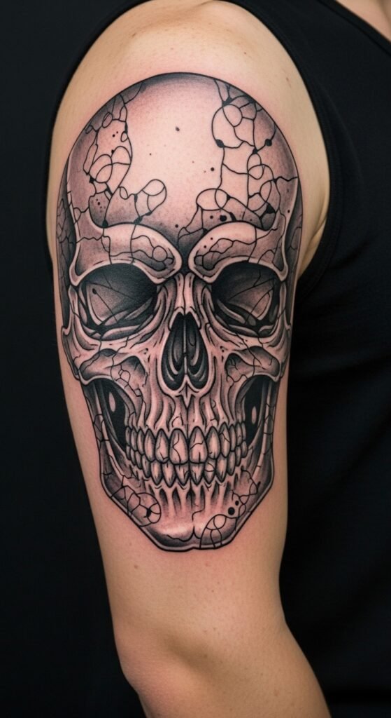 Abstract Skull Tattoo
