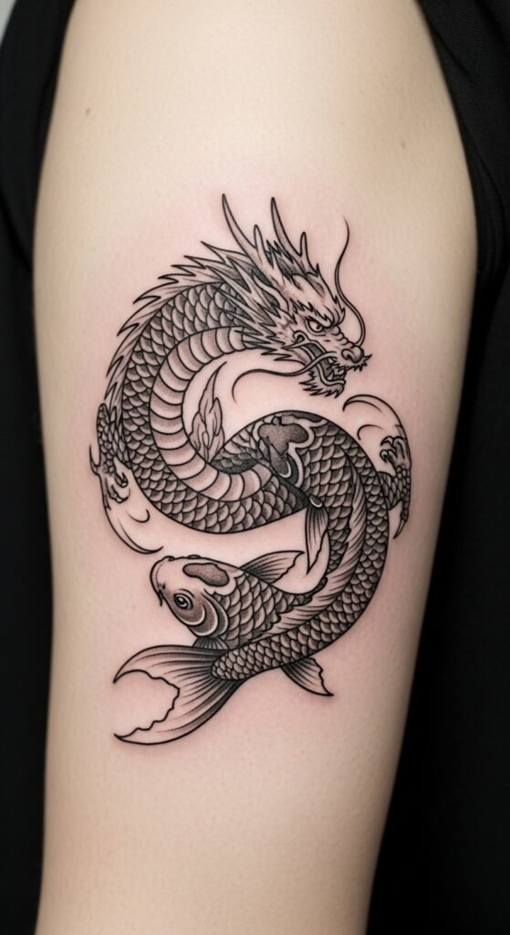 Japanese Dragon Koi Combo