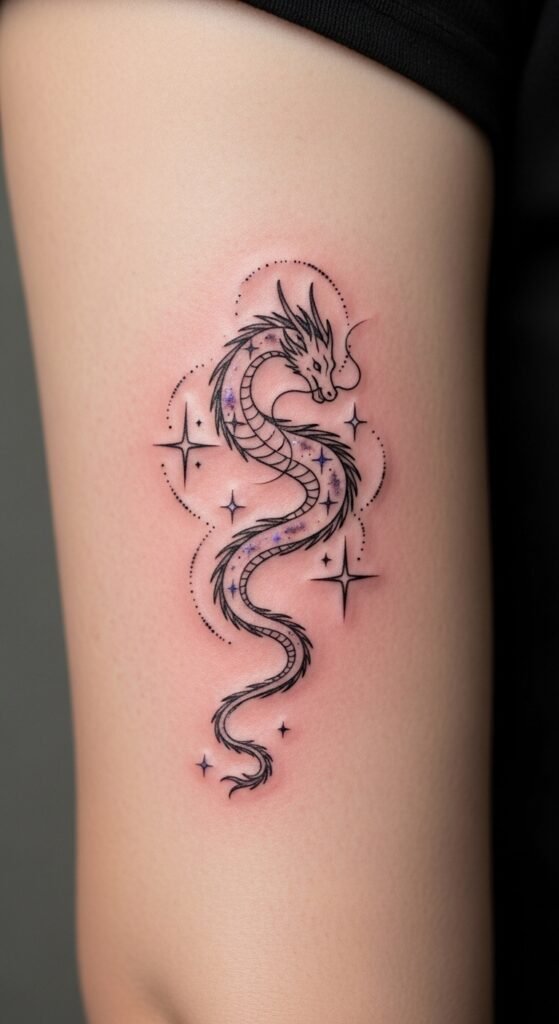 Dragon with Stars