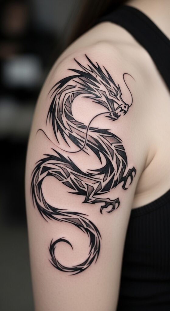 Abstract Dragon Design