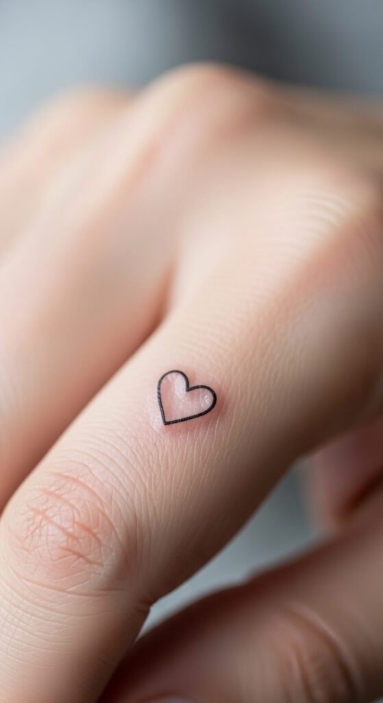 Tiny Heart on the Finger