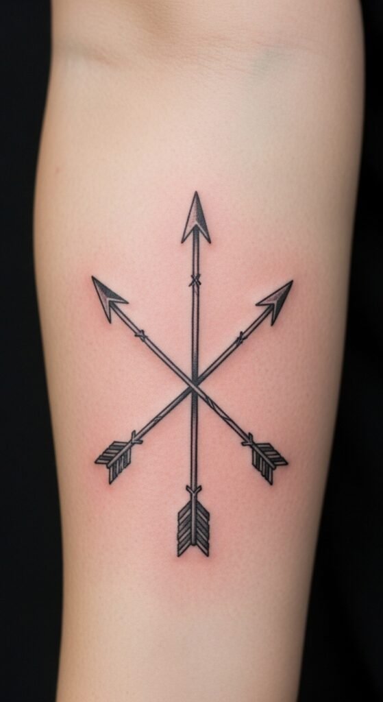 Simple Crossed Arrows