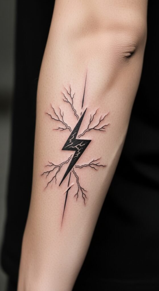 Minimalist Lightning Bolt