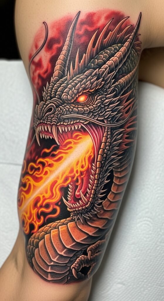 The Fierce Fire-Breathing Dragon