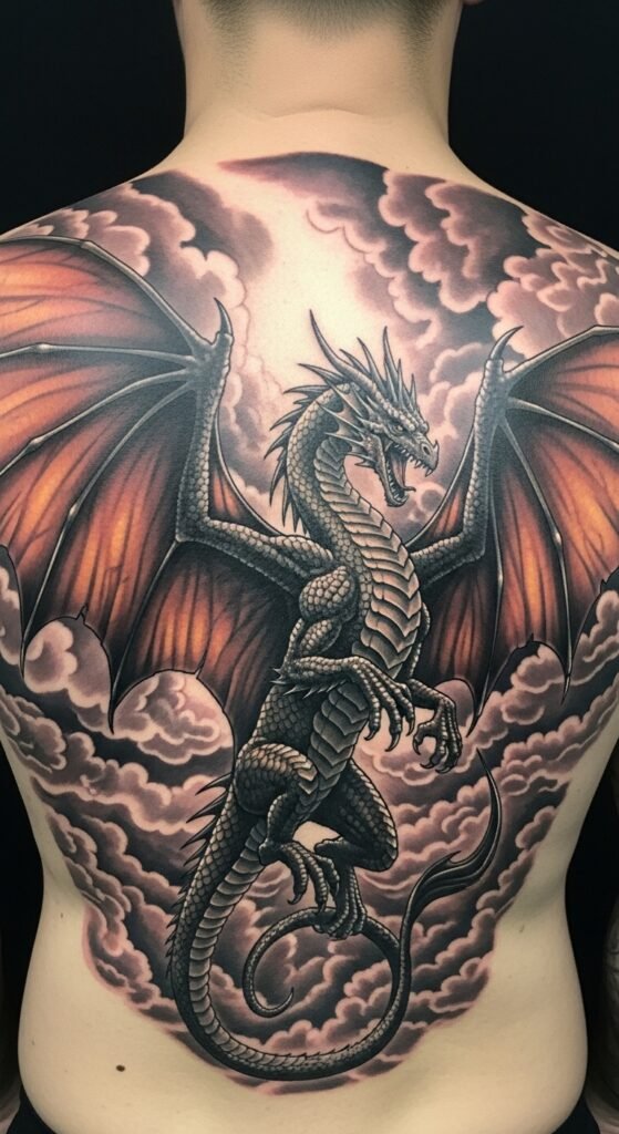 Black and White Dragon