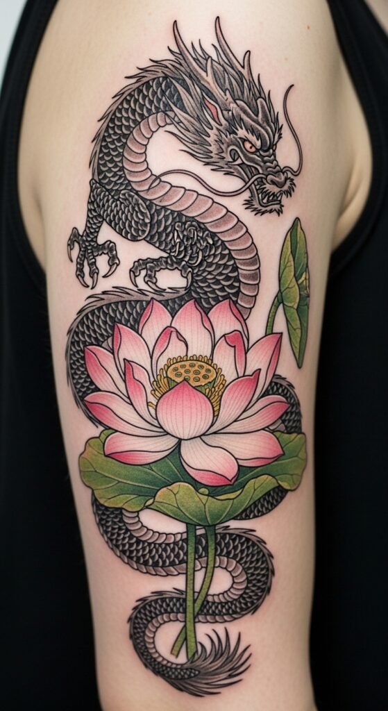 Dragon and Lotus