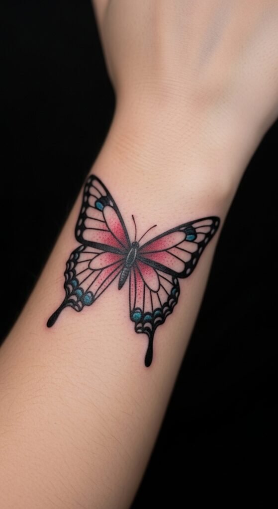 Delicate Butterfly Tattoo