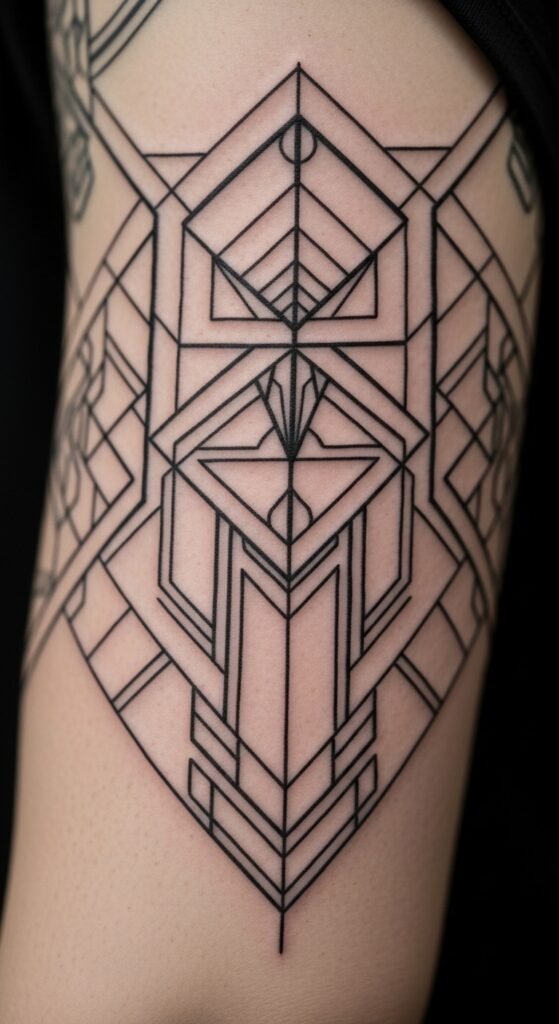 Geometric Black Lines