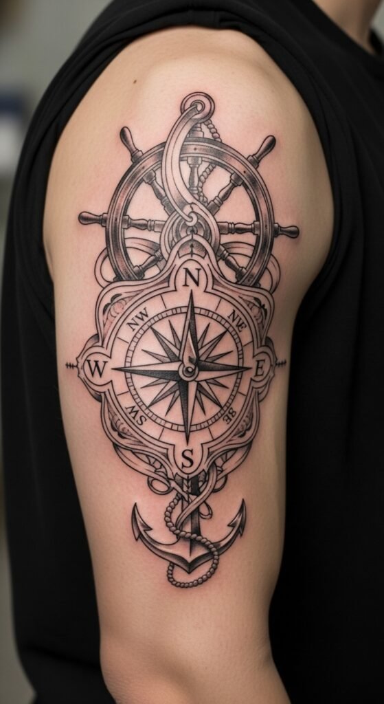 Compass Tattoo