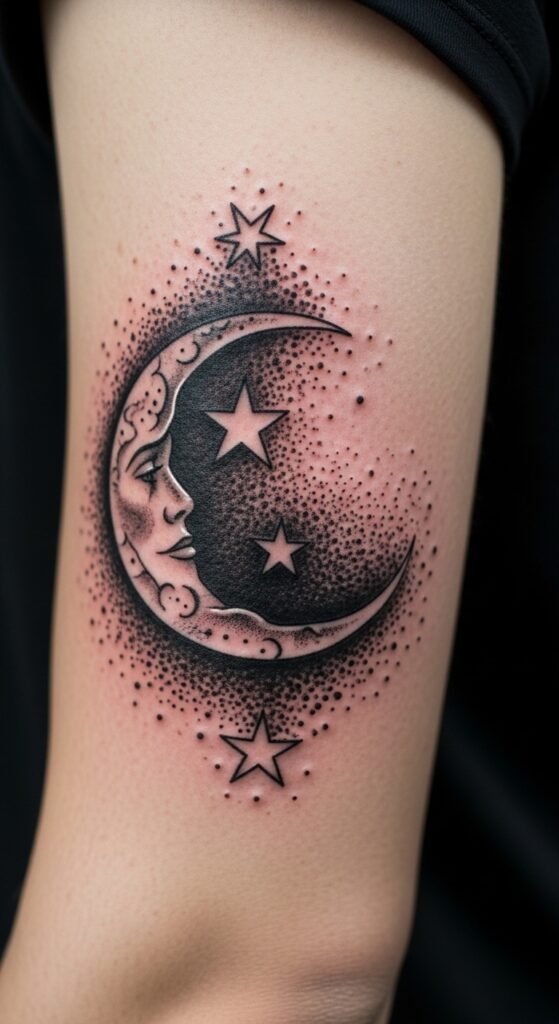 The Crescent Moon and Stars