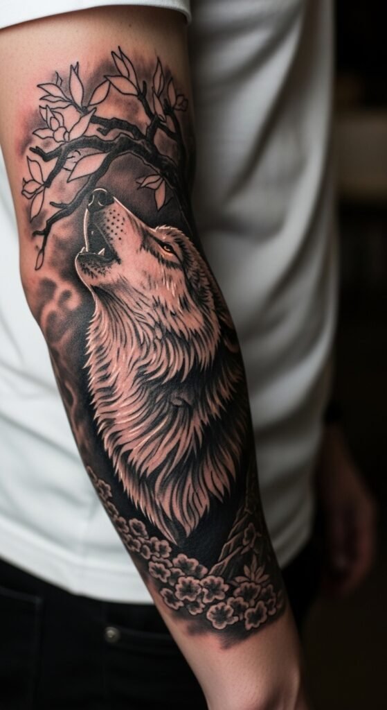 The Wolf Howling at the Moon