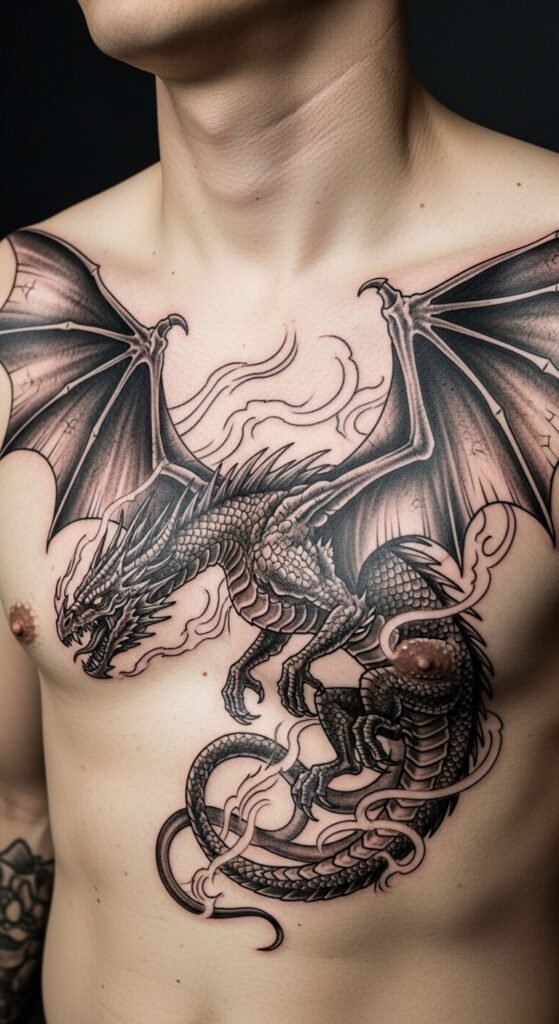 Flying Dragon Tattoo