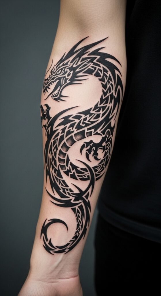 Tribal Dragon Design