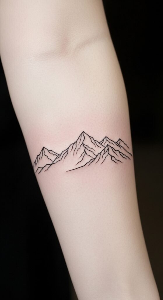 Abstract Mountain Range