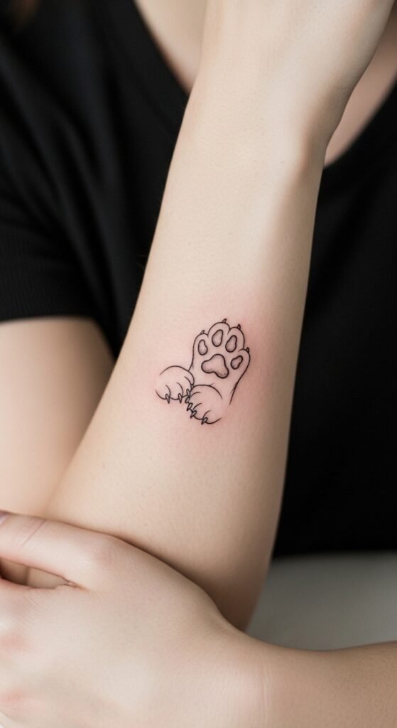 Minimalist Cat Paw Print