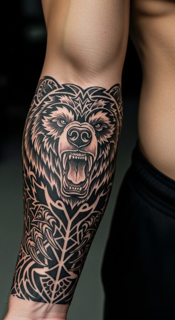 The Tribal Bear Tattoo