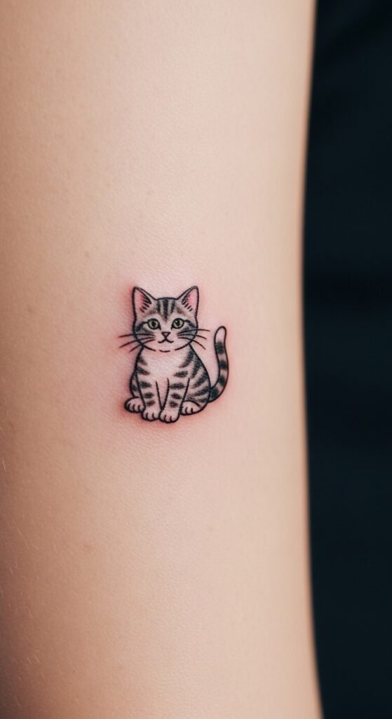 Tiny Cat Tattoo