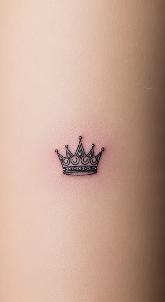 Tiny Crown Tattoo