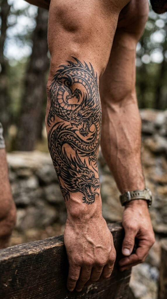 The Dragon Tribal Design