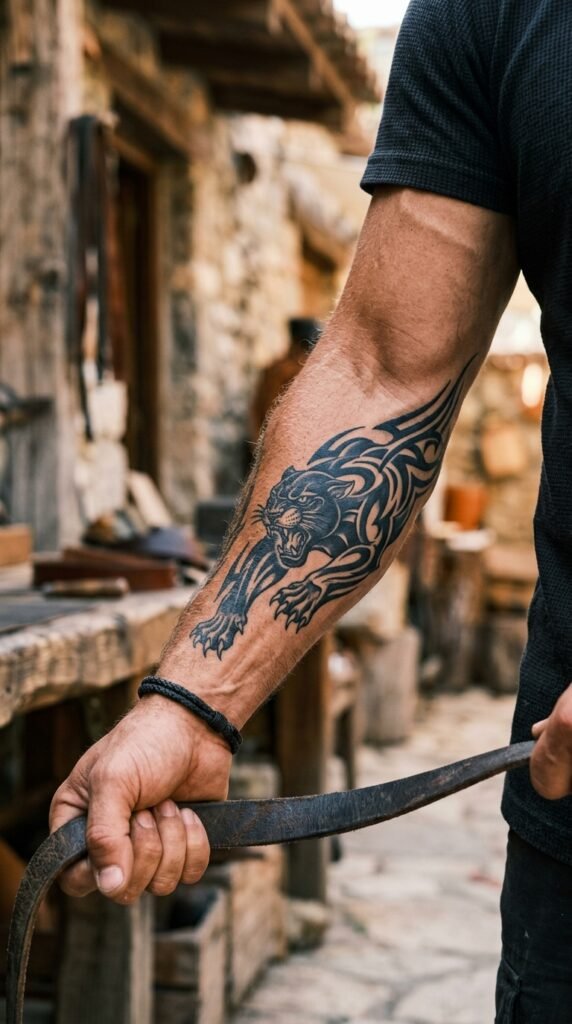 The Panther Tribal Tattoo