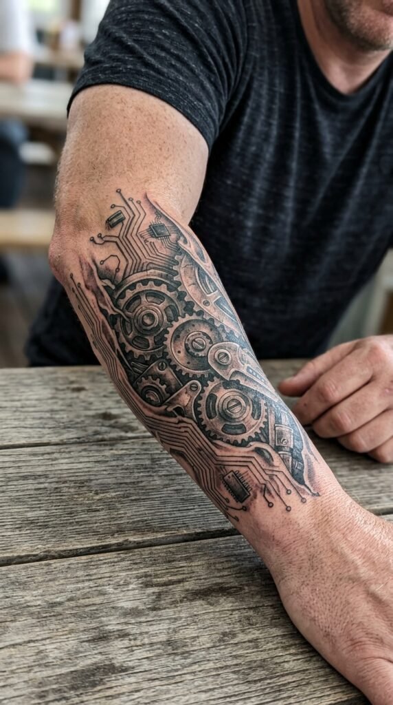 Mechanical and Cybernetic Tattoos