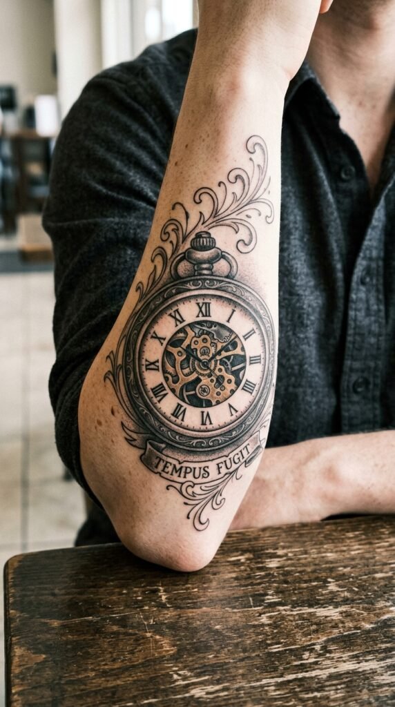 Clock and Timepiece Tattoos