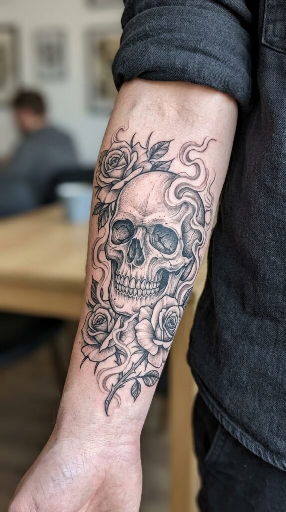 Skull and Death Motif Tattoos
