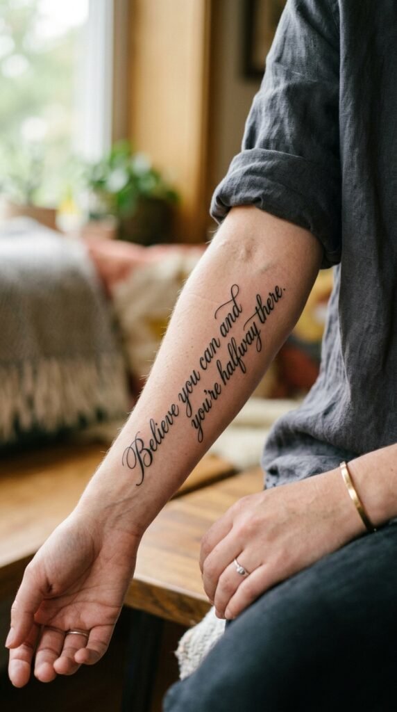 Script and Quote Tattoos