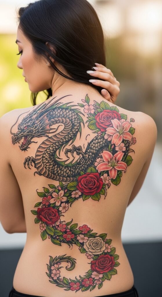 The Floral Tail Dragon
