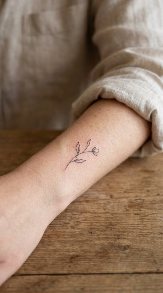 Minimalist Black Line Tattoos